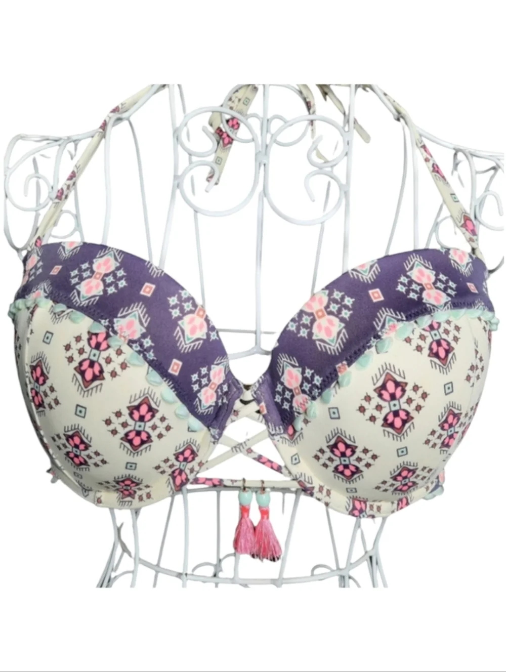 Victoria's Secret Push-up Underwire Bikini Top SZ 36D